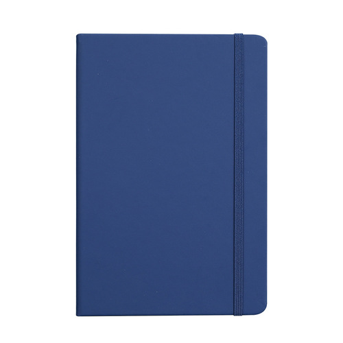 Cross-border A5 elastic band notebook, simple PU business notebook, full horizontal line inner page diary notebook.