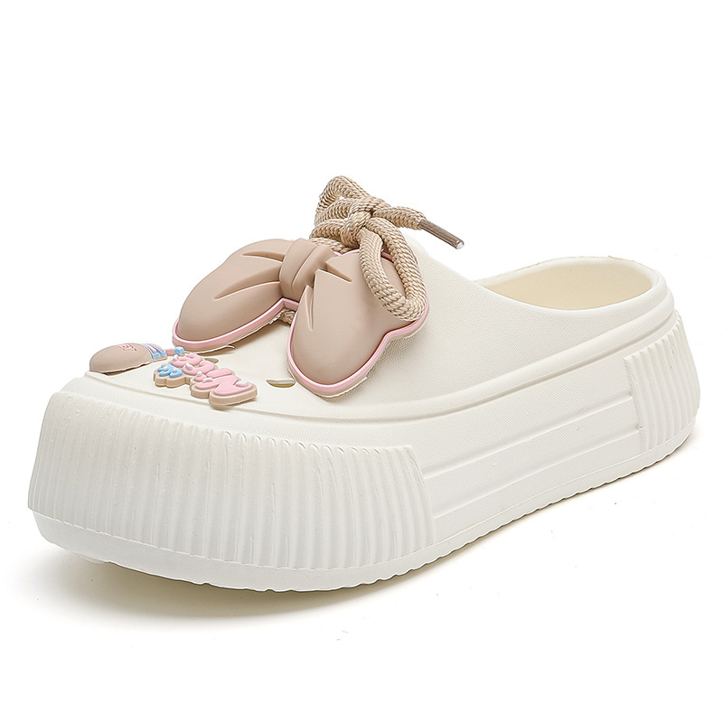 나비넥타이 슬리퍼-화이트 [크로스보더백]