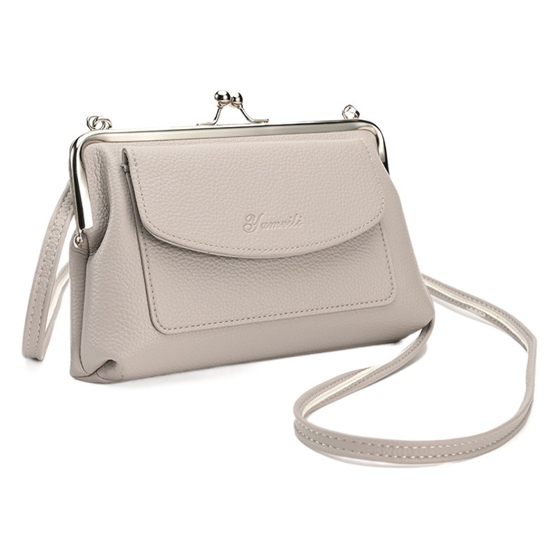 2023 nuevo bolso de mensajero del teléfono móvil bolso de hombro de las mujeres de gran capacidad bolso de las mujeres de moda bolso de noche de color sólido fresco estilo coreano