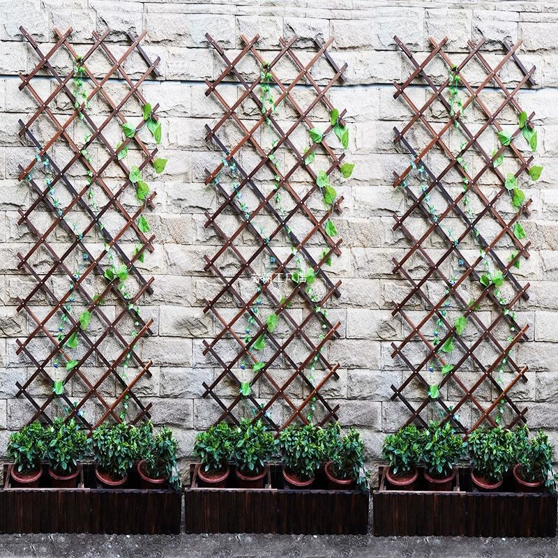 Антикоррозийный деревянный забор наружный телескопический забор забор восхождение ротанг сетка подставка для цветов подвесной стены перегородки виноградной лозы держатель забора