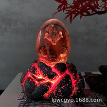 跨境热款发光熔岩龙蛋权力的游戏霍比特人哈利波特恐龙蛋纪念品