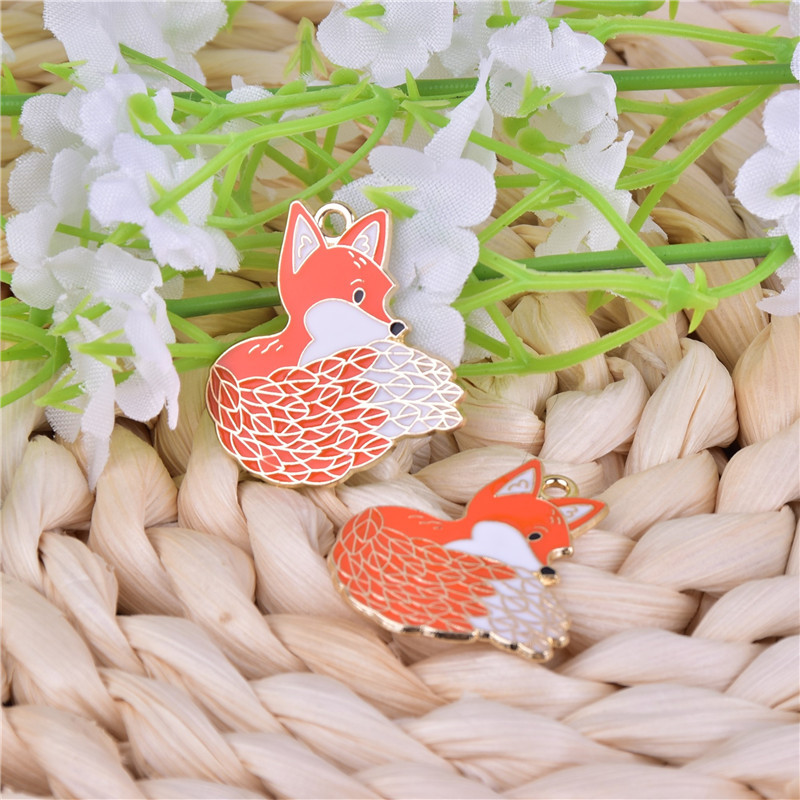 Fox Pattern 10 PCS/Package Alloy Fox