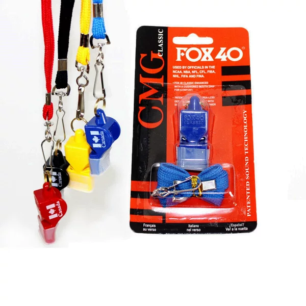Fox with Rope Whistle Basketball PE Teacher Professional Game Referee Whistle Football Outdoor Training Children Buckle Whistle
