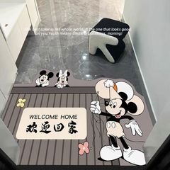 入戸ドアマット漫画ミッキーの玄関マットは、汚れに強い玄関マットを拭くことができます