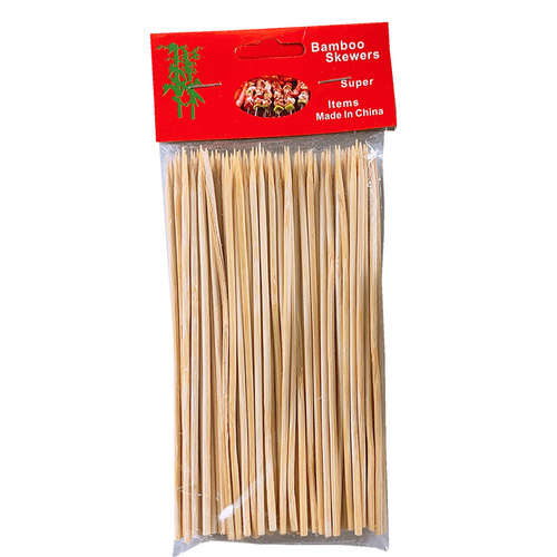 BBQ bamboo skewers 15cm*2.5mm skewers fragrant mutton skewers disposable bamboo skewers tool barbecue skewers bowl cake
