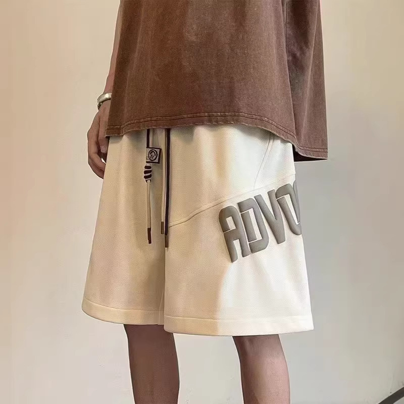 Japanese High Street Style Khaki Casual Pants for Men, Summer Thin Trendy Brand Sports American-Style Loose Basketball Shorts Japanese High Street Style Khaki Casual Pants for Men, Summer Thin Trendy Brand Sports American-Style Loose Basketball Shorts