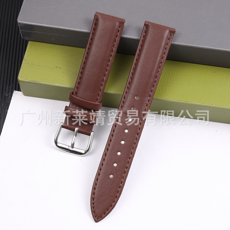 [Venta directa de fábrica] correa de reloj de cuero de ternero aguja de correa de reloj de pulsera de reloj general de cuero de vaca suave aguja al por mayor transfronteriza