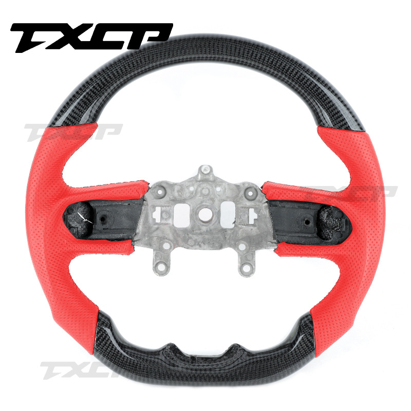 Suitable for 18-22 Jeep Jeep Wrangler Modified and Upgraded Carbon Fiber Perforated Leather Steering Wheel Steering Wheel