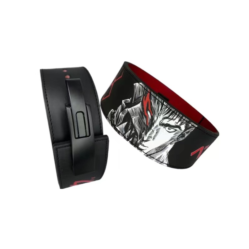 Cinturón de fitness Sentadilla de peso duro de piel de vaca cinturón de hombre pesado con hebilla de palanca cinturón de fitness de piel de vaca SBDYELANG