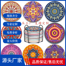 厂家软木杯垫陶瓷吸水隔热防烫.防滑杯垫水松木杯垫.环保木质