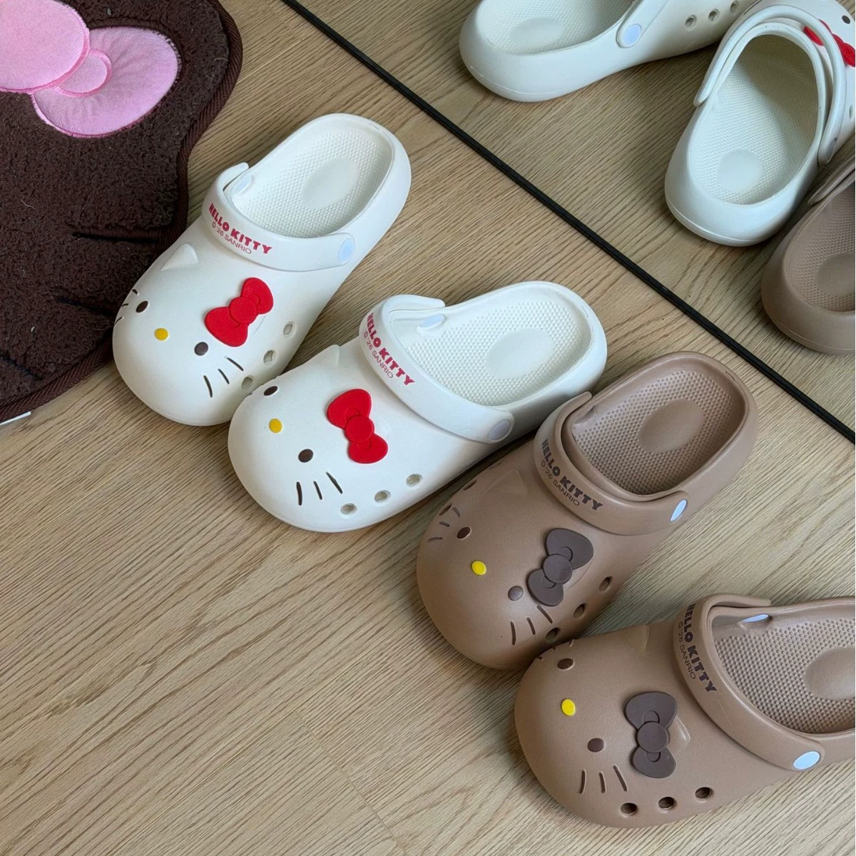 Sanrio, Hello Kitty, летние мультяшные милые нескользящие тапочки
