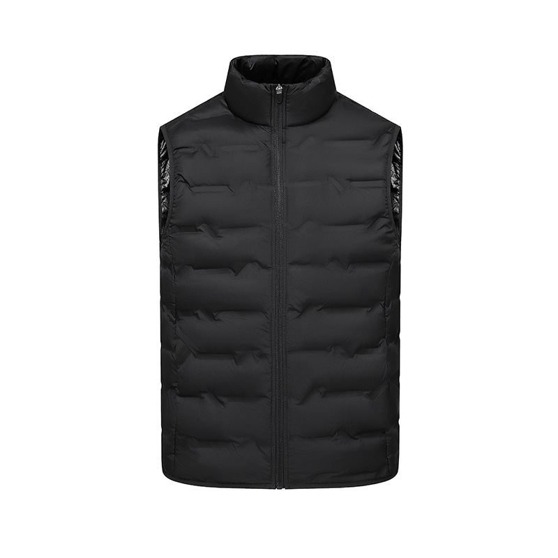 Chaqueta de plumón sin mangas al aire libre invierno de trabajo chaleco de hombro de grafeno chaleco de plumón de hombre personalizado image 15
