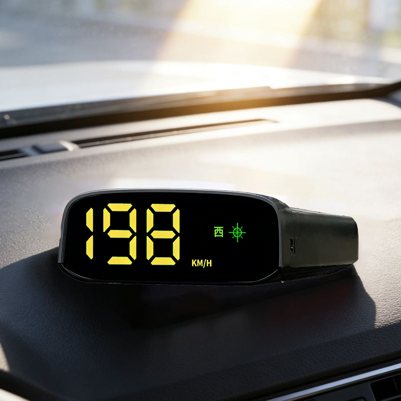 Universal Car-Mounted Seven-Color Solar-Powered Hud Head-Up Display with Navigation, Beidou Satellite, and Portable Screen