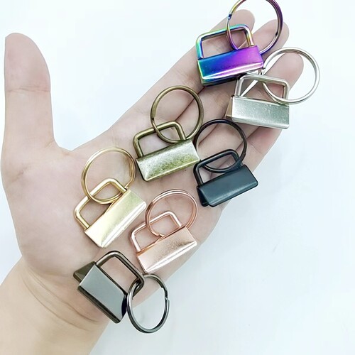 Long-term supply of 25mm tail clip luggage webbing belt clip tail clip metal hardware key ring embroidered felt hanging clip
