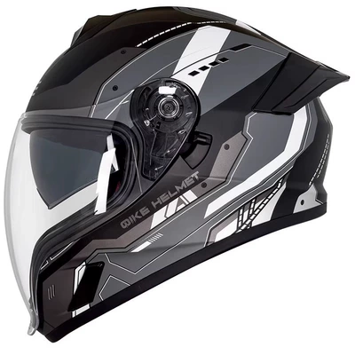 Motosiklet kaskı (dəbilqə) — Helmet Anti-Fog Full-Face Helmet for Men