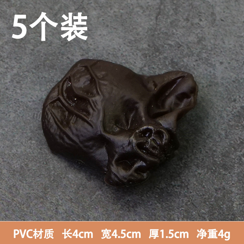 Simulación de material de olla caliente modelo de plato falso shiitake granos de maíz soja calamar kelp lotus piezas de tofu de bambú props