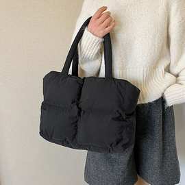 【跨境新款】面包慵懒风肥小众bags潮流保暖冬季斜挎手提包单肩包
