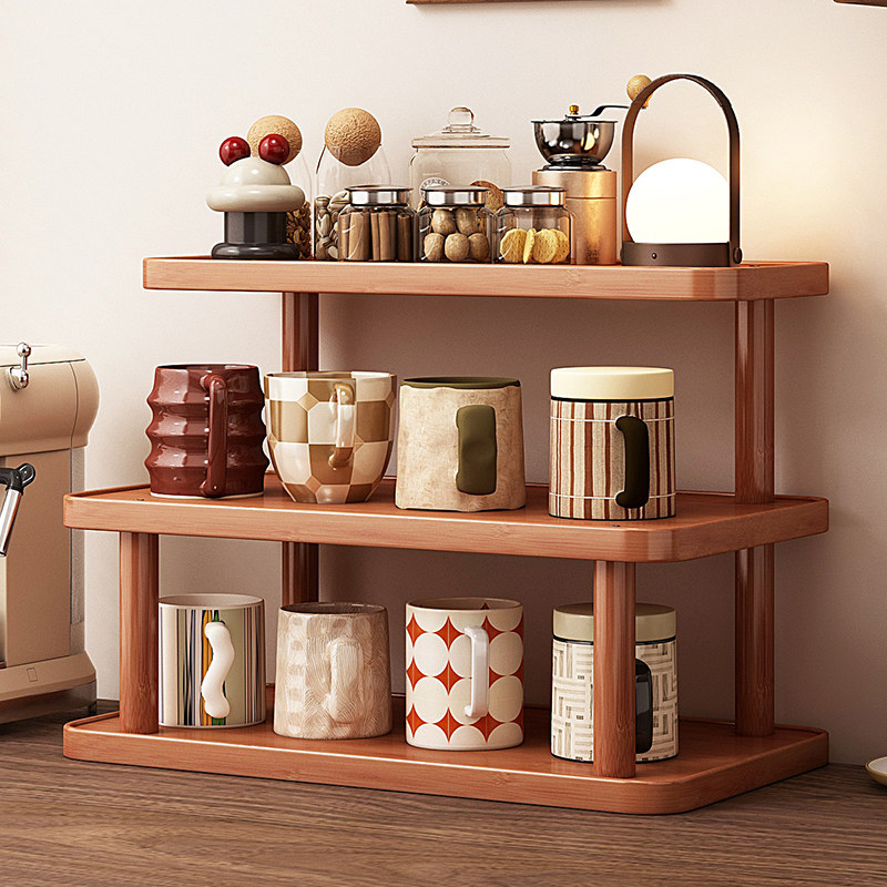 Cup Holder for Dining Table Countertop, Water Cup, Coffee Cup, Tea Set, Table Storage Rack, Office Desktop Display Rack