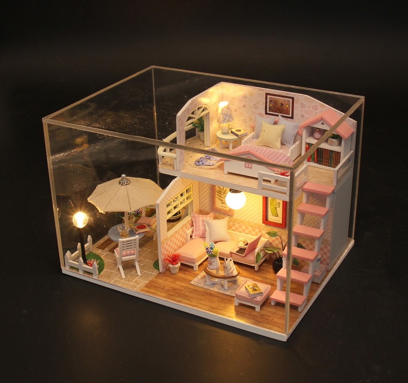 Hon Da DIY キャビン手組み立てモデルキャビン小さな幸運な星空と海あなたと出会うために|undefined