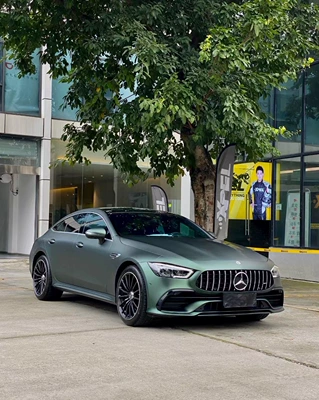 Auto Color Change Film: Gray Purple Amg Mountain Gray Black - pet-super-asia-dark-green-30cm-15m