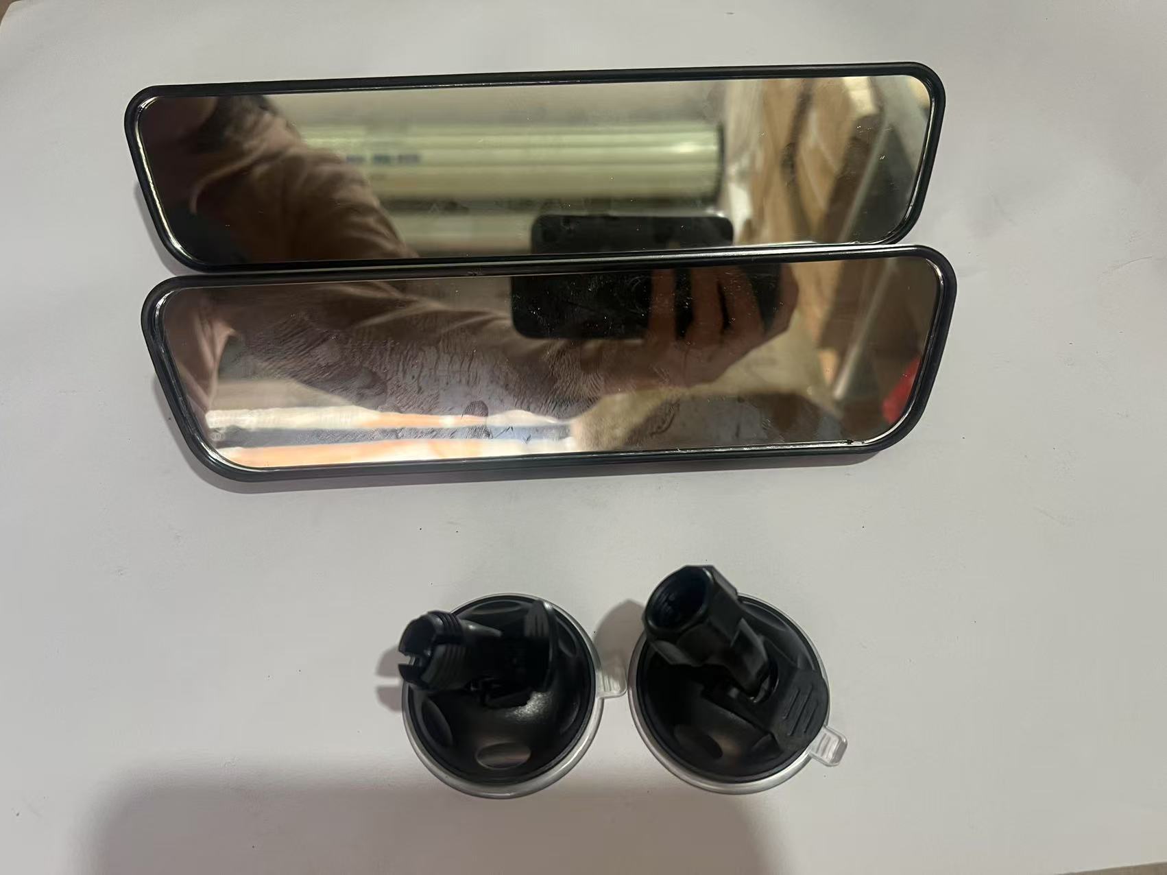 Car interior rearview mirror wide-angle mirror plane mirror powerful large suction cup coach interior rearview mirror auxiliary mirror