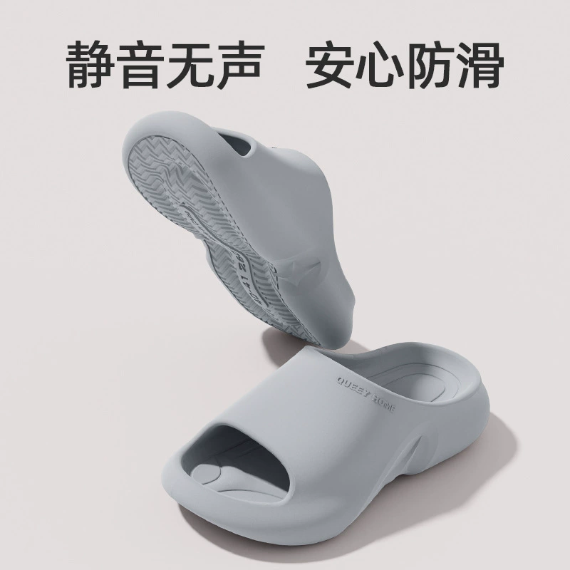 Антибактериальные тапочки, не увядающие ноги, мужские летние домашние тапочки, нескользящие, верхняя одежда, новые сандалии для пар 2024, женские летние.