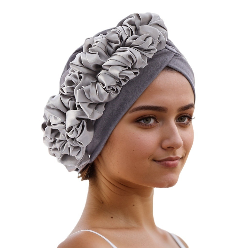 Muslim hat Large floral side African hat Indian hat Muslim hat_voghion.com