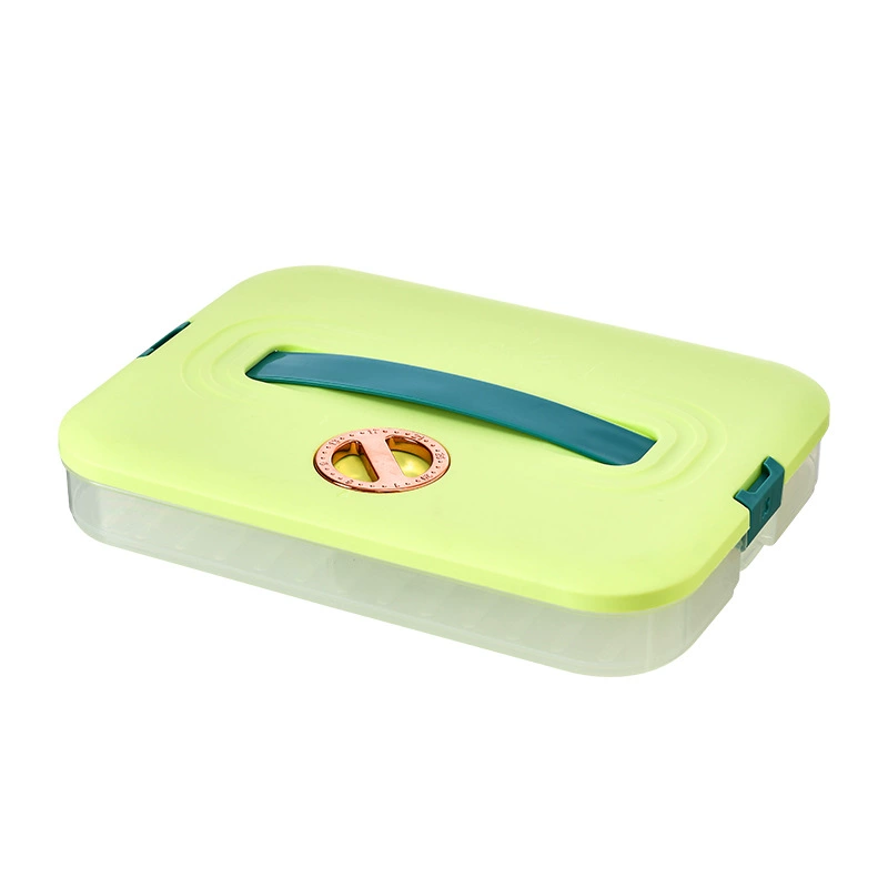 Dumpling Storage Box Household, Multi-Layer Refrigerator & Freezer Container, 1–4 Layers, Large