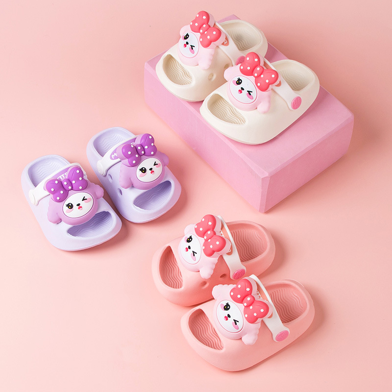 Children's Slippers 2025 Indoor Cartoon Cute Baby Slippers Soft Bottom Men's and Women's Home Clogs Wholesale Girls