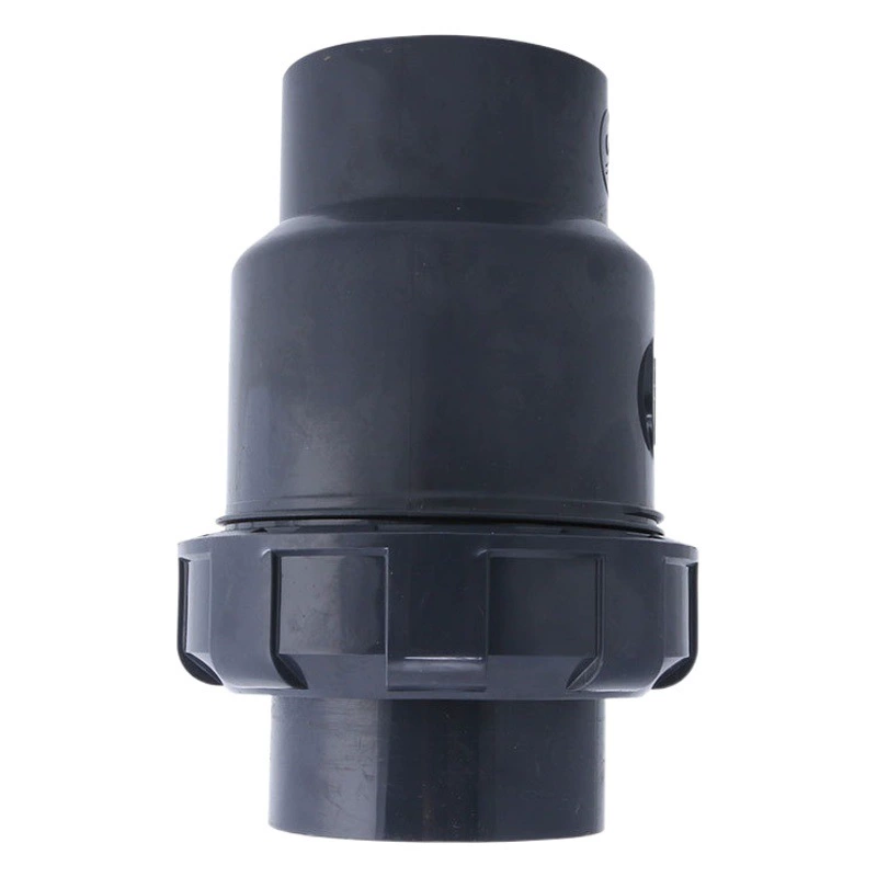 [Большое количество скидок] PVC-U один обратный обратный клапан UPVC активный стержень шарик вертикальный обратный клапан