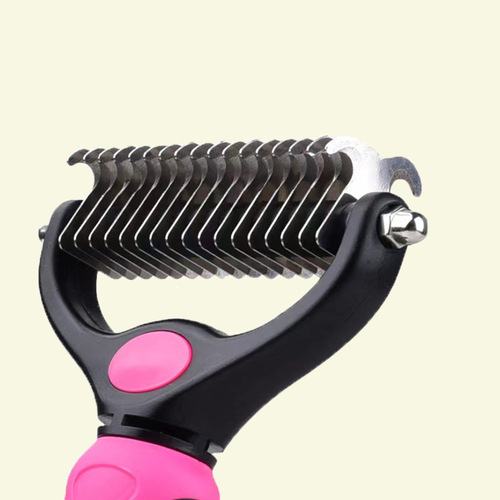 Cross-border Pet Knotting Comb Dog and Cat Knotting Knife Stainless Steel Golden Retriever Labrador Medium and Large Dog Grooming Supplies