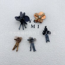 爆款珠管亮片手工钉珠小花朵胸花吊坠补贴辅料批发鞋帽包diy配饰