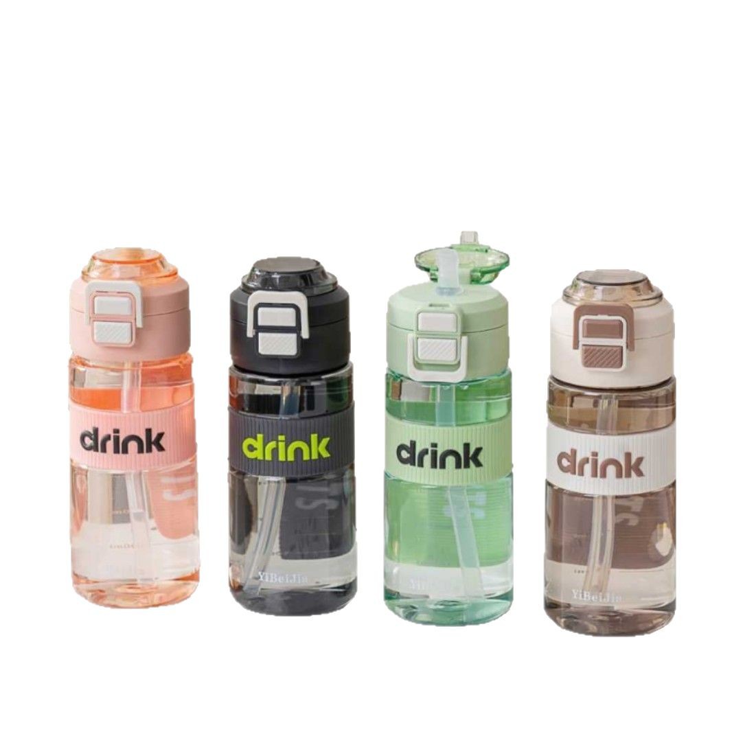 Yili tazas de agua de plástico para hombres y mujeres tazas de deportes al aire libre estudiantes tazas de agua verde esmeralda 900ml tazas de silicona