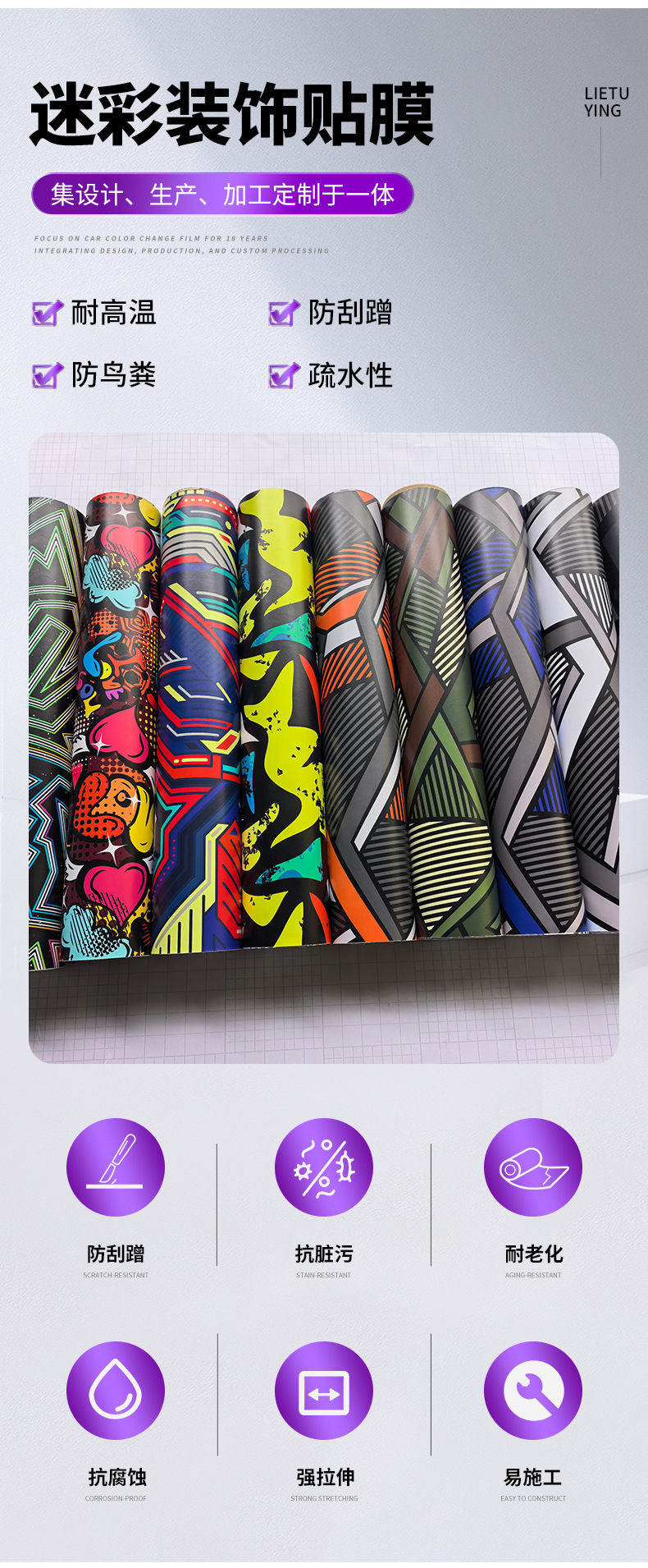 Removable Pressure-Sensitive Adhesive Pvc Decorative Film, Car and Motorcycle Modification Stickers, Furniture and Computer Diy, Factory Can Provide Samples