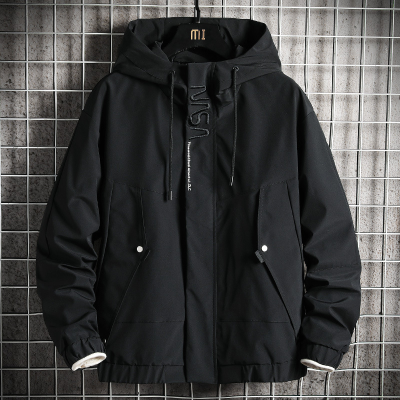 New Style Work Jacket Men's Coat Spring and Autumn Outdoor Trendy Brand Windbreaker Winter Thickened Fleece Travel Jacket New Style Work Jacket Men's Coat Spring and Autumn Outdoor Trendy Brand Windbreaker Winter Thickened Fleece Travel Jacket