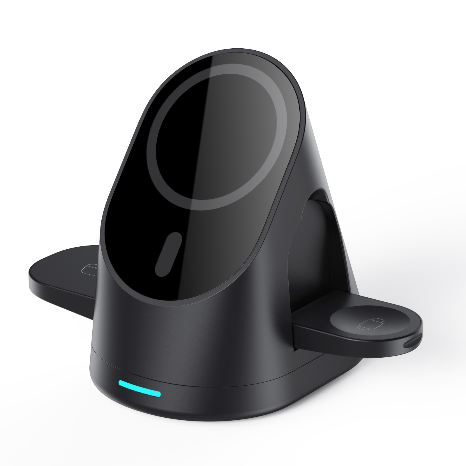 Nuevo cargador inalámbrico magnético plegable del MagSafe tres-adentro-uno para las auriculares del reloj de la generación del teléfono móvil 8 DE Apple 14