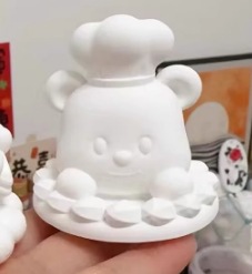 버터베어 싱글 헤어 커버 라텍스 몰드 스몰