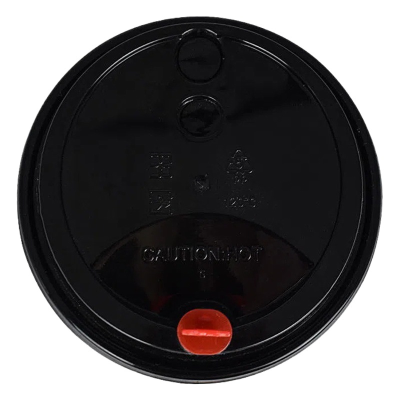 90-caliber disposable milk tea cup cover one-piece scrub anti-leak cover Red plug injection cover thickened pp plastic cover