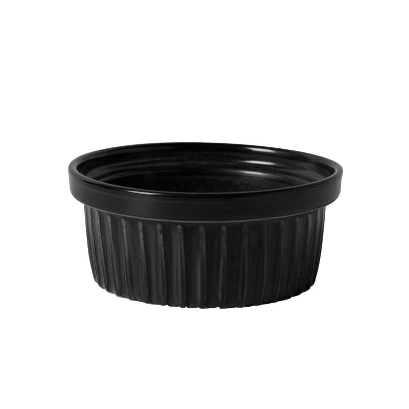 Tazón negro gato tazón de comida para gatos tazón de cerámica para mascotas tazón de arroz tazón de boca oblicua de pies altos antidetonantes protección del cuello