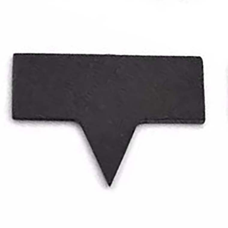 Pizarra queso PALO NEGRO pizarra queso cuadrado pastel pequeño insertar a juego placa de bambú