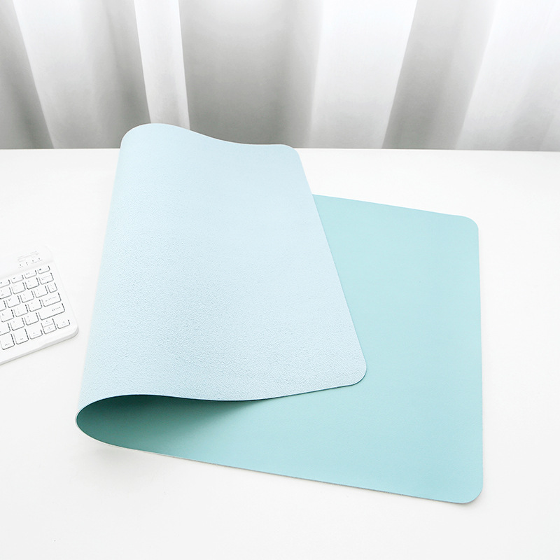 Fabricante en stock alfombrilla de ratón de cuero almohadilla de escritorio de oficina grande almohadilla de escritorio de la computadora a prueba de agua almohadilla de escritura del estudiante logotipo impreso