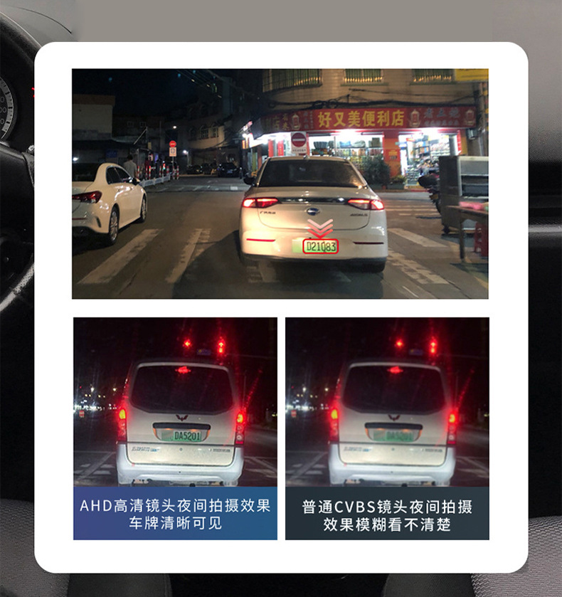 Truck Four-Way Monitoring High-Definition Night Vision Driving Recorder 360-Degree Panoramic 1080P Dump Truck Reversing Image