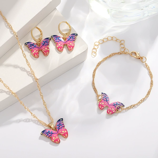 Water Glass Butterfly Set