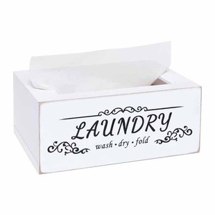 Custom-Made Wood Drying Paper Box Laundry Room Decor Paper Holder Container Laundry Detergent Storage Box