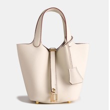 真皮女包高品质菜篮子2025新款头层牛皮手提水桶包通勤大容量女包