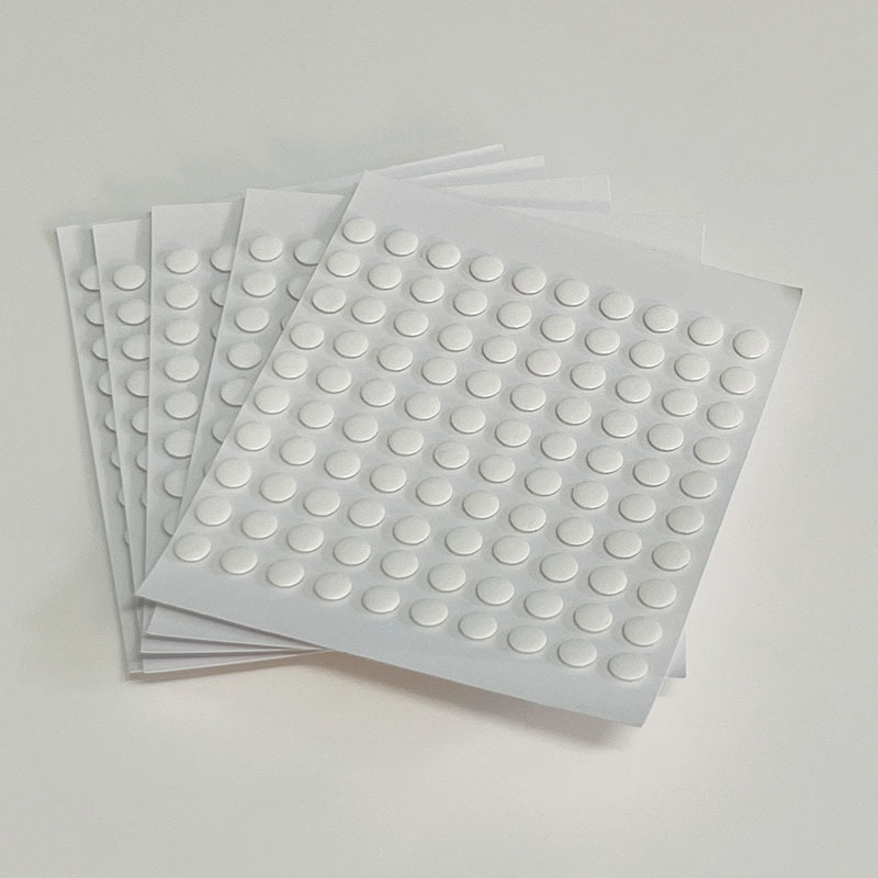 批发透明无痕双面胶贴 手工花珍珠安静书家用圆点胶垫片一件代发