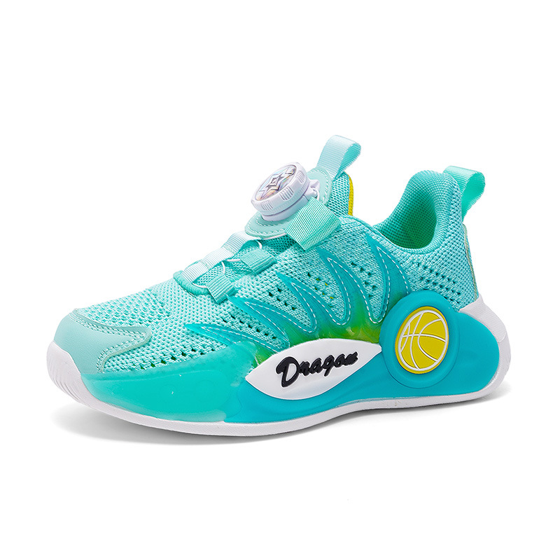 Pojkars basketsportskor med vridbart spänne för träning_voghion.com