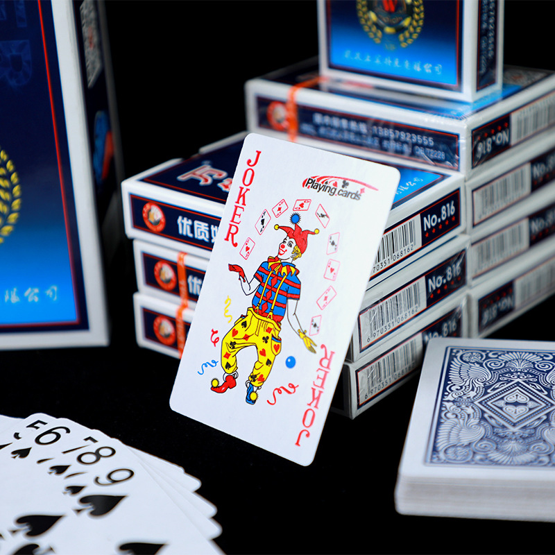 56-Card Poker Deck "Wan Niu" 10-Decks Set Thick and Durable Double Deuce Playing Cards for Home Gaming and Entertainment Factory