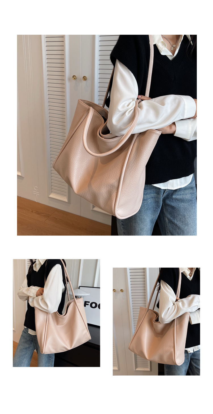 Premium Women's Shoulder Bag Large Capacity Commuter Tote Bag_voghion.com