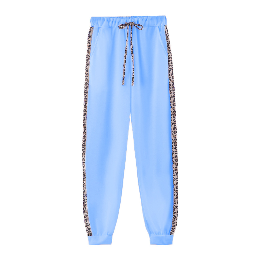 Women's Leopard Print Sweatshirt And Pants Set For Autumn Winter_voghion.com